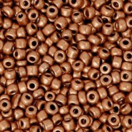 Seed beads 8/0 (3mm) Orange brown